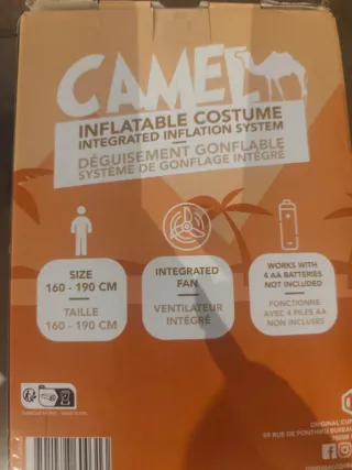 Disfraz Camello Inflable Talla Adulto Hombre