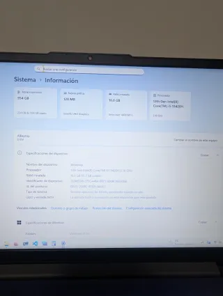 Lenovo IdeaPad Slim 3 (16"), i5 13ª Gen, 16Ram 1Tb