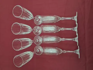 8 Copas de Cava Cristal