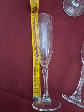 8 Copas de Cava Cristal