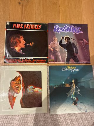 Vinilos Mike Kennedy y Melanie y miguel rios