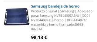 Bandejas Horno Samsung