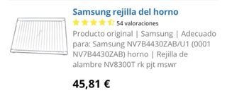 Bandejas Horno Samsung