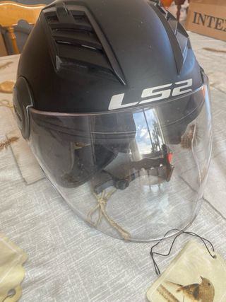 Casco Moto LS2 Negros Visera Transparente