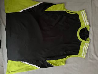 Camiseta Tirantes Adidas Talla XL Negra y Verde