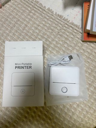 Mini Impresora Portátil Blanca