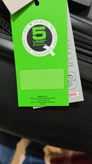 Maleta grande Gabol negra ABS