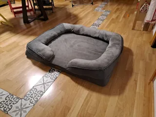 Confortable Cama para perro grande gris