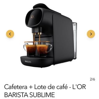 Cafetera L'OR BARISTA Sublime Negra Nueva