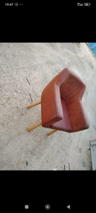 Sofá Hostelería Marrón Piel Sintética