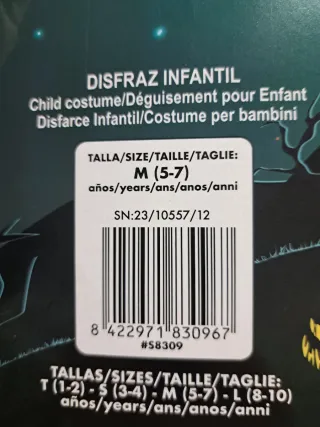 Disfraz Conde Drácula Infantil (5-7)