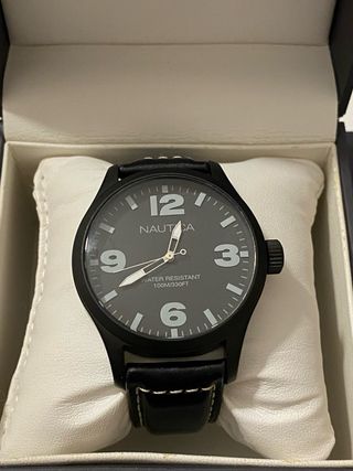 Orologio Nautica Nero Nuovo 43mm