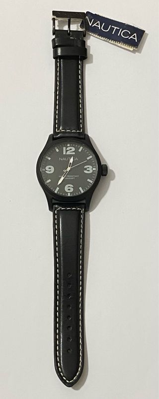 Orologio Nautica Nero Nuovo 43mm