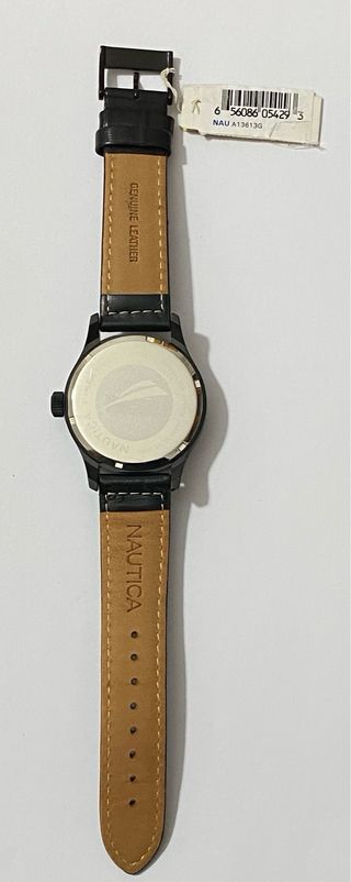 Orologio Nautica Nero Nuovo 43mm