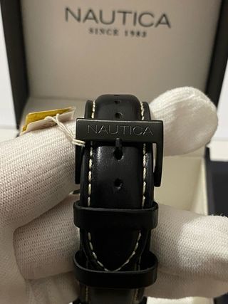 Orologio Nautica Nero Nuovo 43mm