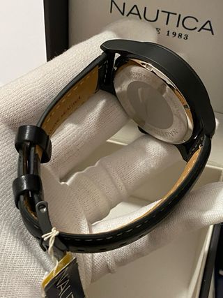 Orologio Nautica Nero Nuovo 43mm