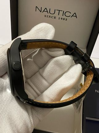 Orologio Nautica Nero Nuovo 43mm