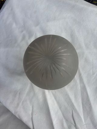 Lámpara globo vintage latón y cristal