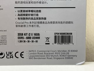 Crucial PRO DDR5 32GB 6000MHz CL36 RAM