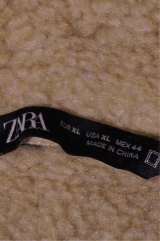 Chaqueta Piel Borrego Hombre Negra Beige