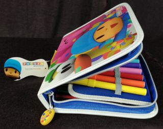 Pocoyo Pato Elly estuche escolar y portafolio