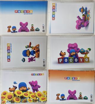 Pocoyo Pato Elly estuche escolar y portafolio