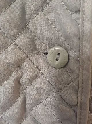 Giacca Balmain grigia trapuntata