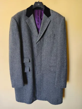 Cappotto Lana Grigio Taglia L