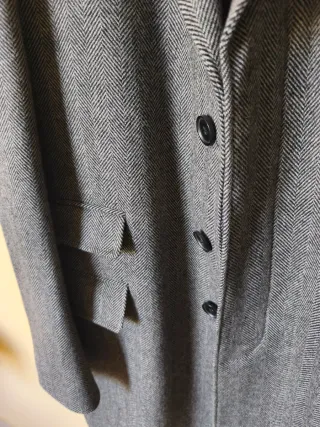 Cappotto Lana Grigio Taglia L