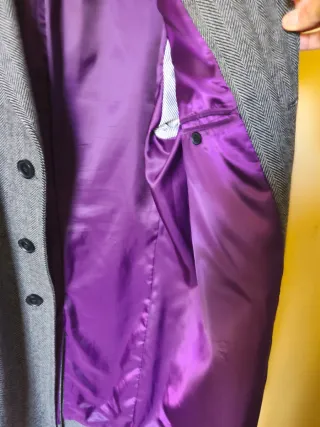 Cappotto Lana Grigio Taglia L