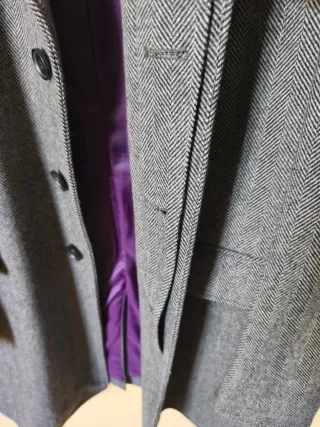 Cappotto Lana Grigio Taglia L