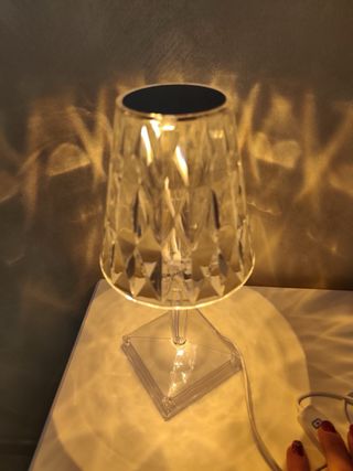 Lampada da tavolo design cristallo