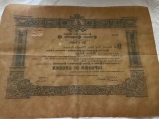 Diploma Laurea Anni '30 Carta Pergamena
