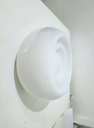 Lampada da parete vetro opalino anni '60