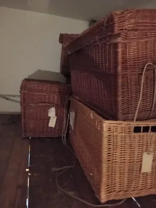 Cesto grande de mimbre