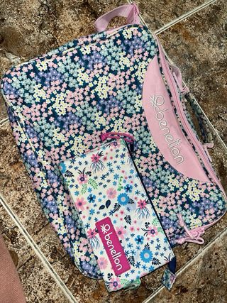 Mochila Benetton floral