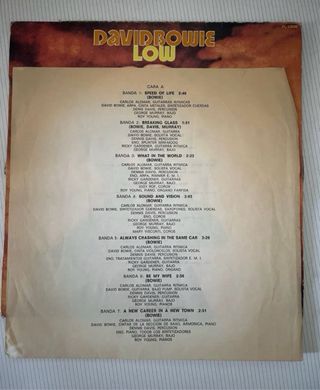 Vinilo LP David Bowie - Low -