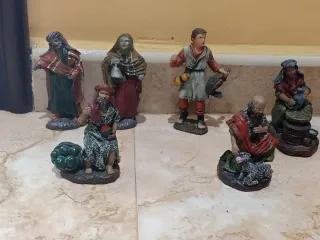 Figuras Belén Resina, virgen maría en burro,etc