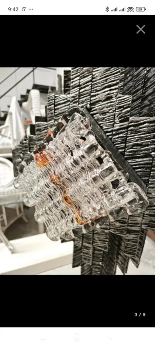 Lámpara Pie Brutalista. Atrib. Albano Poli