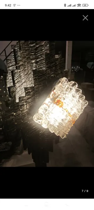 Lámpara Pie Brutalista. Atrib. Albano Poli