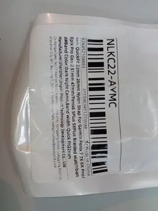 Pulsera Garmin Fenix Negra y Verde