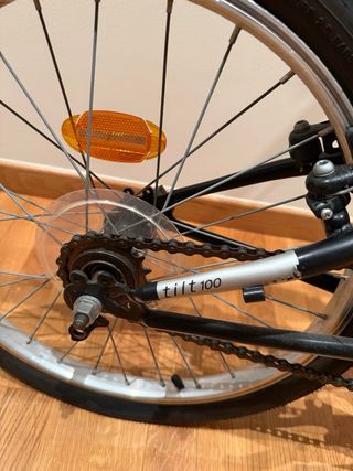 Bicicleta pieghevole B'Twin Tilt100 Nero