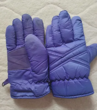 Guantes de esquí morados