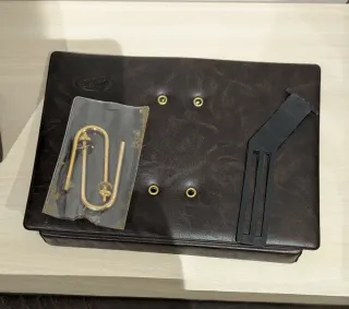 Conjunto Accesorios Piel Oficina Negro/Multicolor