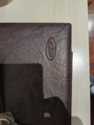 Conjunto Accesorios Piel Oficina Negro/Multicolor