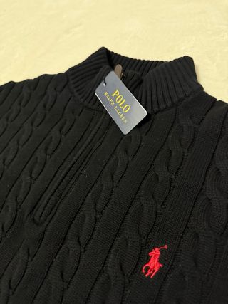 Polo Ralph Lauren Jersey Negro Cable Knit