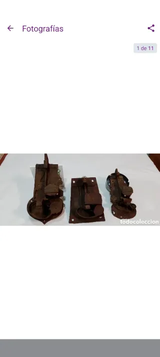 Lote 3 cerraduras siglo XVIII