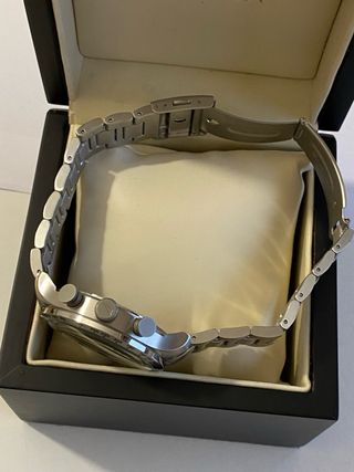 Orologio Nautica Uomo Cronografo Argento Bianco