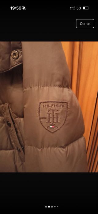 Chaquetón plumífero Tommy Hilfiger marrón