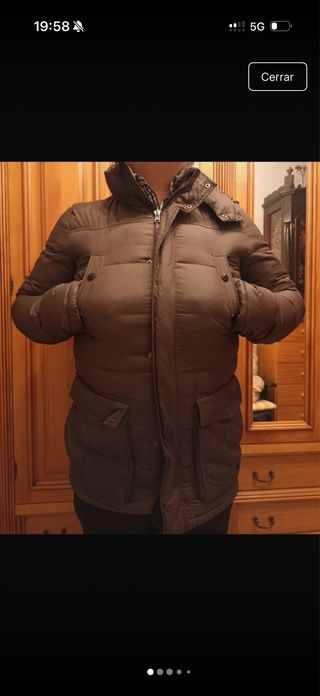 Chaquetón plumífero Tommy Hilfiger marrón